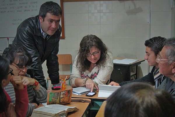 Padre Jaime en clase